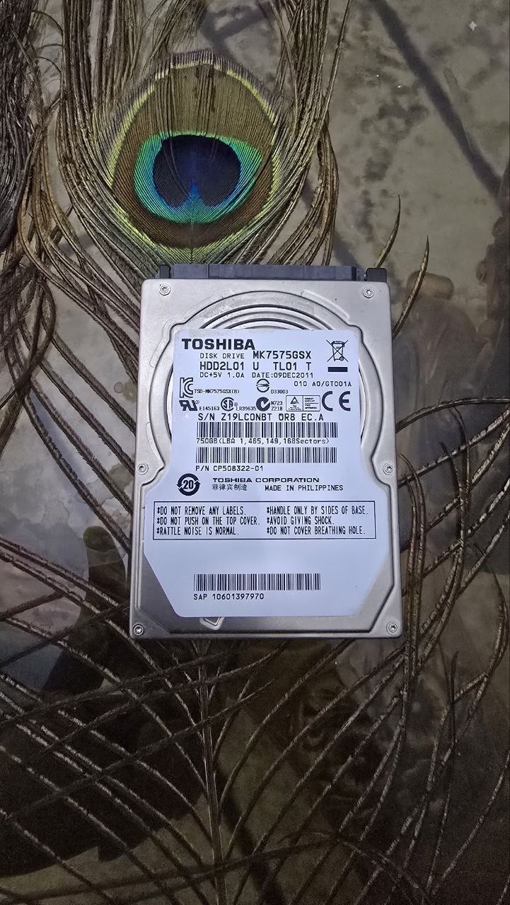 Toshiba 750G laptop